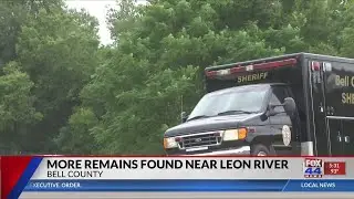 More remains found near Leon River, officials awaiting forensic identification (5:30 pm)