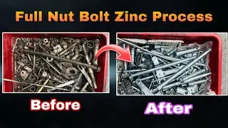 Old nut bolt new kesa banaya 🌟rust problem solve 🙏zinc procees #royalenfield #zinc #rbwshop