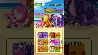 Dynamons World. 1st Evolution of Monbaa.