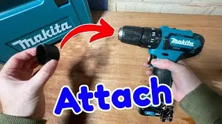 Как прикрепить кольцевую пилу к аккумуляторной дрели Makita &mdash; пошаговое руководство