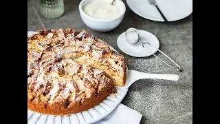 Apple Marzipan Cake
