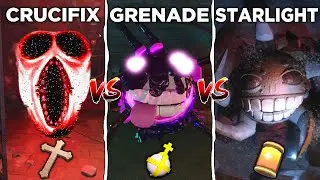 [ROBLOX] DOORS FLOOR 2 - Crucifix vs Holy Hand Grenade vs Starlight Jug | INSANE Battle
