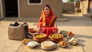 Miniature Indian Village Cooking ASMR | Couple Traditional Meal