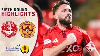 THREE Red Cards! | Aberdeen v Motherwell | Scottish Gas Scottish Cup Fifth Round
