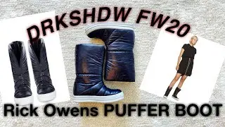 Rick Owens Darkshadow - new PUFFER boots review