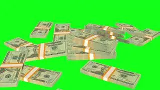 money rain green screen video / money drop video