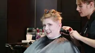 Cheyenne LV - Pt 2: She Gets an Undercut at Barber Shop (Free Video)