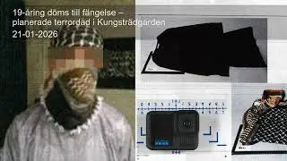19-&aring;ring d&ouml;ms till f&auml;ngelse &ndash; planerade terrord&aring;d i Kungstr&auml;dg&aring;rden
