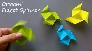Как сделать Антистресс оригами спиннер из бумаги