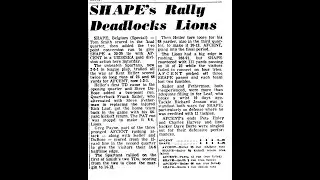 1970-71 FB SHAPE American HS(20) vs AFCENT(20)