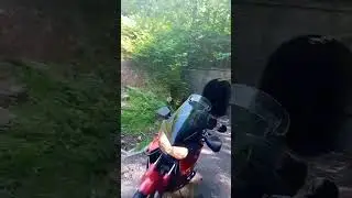 Skrze tunel pod horou Mały Wolowiec (Polsko) na Honda XL 1000V Varadero