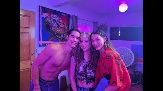 On set with my future stars Rocky from Dallas, Texas and Miranda from Mexico City