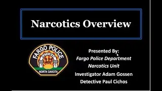 Drug Awareness by Fargo Narcotic Task Force - Tuesday Virtual Training with MFP.