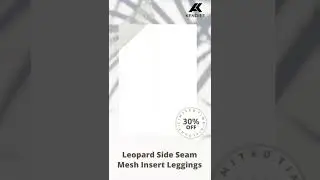 Leopard Side Seam Mesh Insert Leggings #Shorts