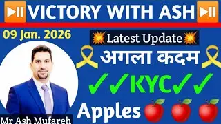 Onpassive Latest Updates ✅ Mr Ash Mufareh 💥 09 Jan. 2026🎗️ अगला कदम 🍎 Victory with Ash ✌️Vidya Ram