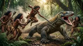 Humans in the interior took the giant lizards' food and this is what happened 😱😱