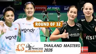 Lanny Tria Mayasari/Apriyani Rahayu vs Anthonisen/Kudsk Thailand Masters 2026 - R32 WD AMAZING MATCH