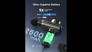 Muscle Massage Gun, RENPHO Massage Gun Deep Muscle Massager 3200 RPM, 5 Massage Heads .