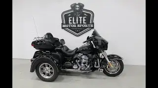 2016 Harley Davidson Tri Glide Ultra FLHTCUTG 14,194 Miles LED Lights Fishtail Mufflers Backrest