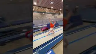 My double backflip today #gymnastic￼