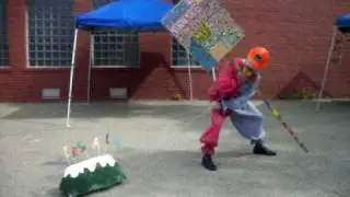 one clown protest (mountain top removal)
