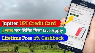 Jupiter Rupay UPI Credit Card Live Apply Process 🔥| Jupiter edge Rupay Credit card (VD286)