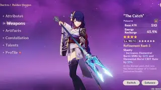 Genshin Impact R5 The Catch Max Level Up
