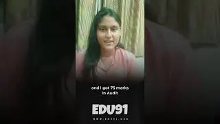 75 Marks in Audit | Unnati Honest Feedback for CA Inter Audit Class by Neeraj Sir | EDU91 #shorts
