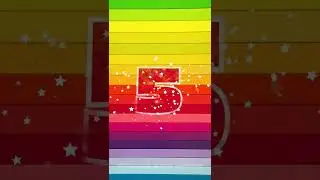 10 Second Rainbow Timer Sparkling Numbers