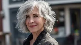 Over 60 & Gorgeous | Trendy Grey Haircuts for 2026