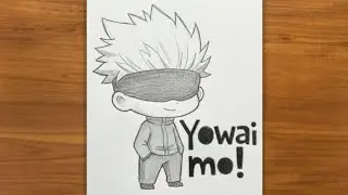 How To Draw Satoru Gojo | Step By Step | Jujutsu Kaisen | Easy Anime Drawing
