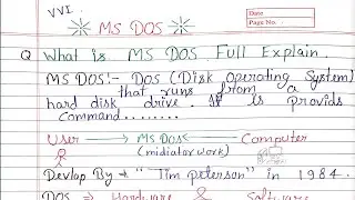 MS DOS (Disk Operating System) Introduction In Hindi | What Is MS DOS Full Explain | DOS Kya hota h
