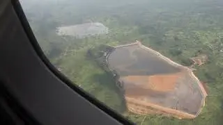 Road Lubumbashi   Likasi, N1, Lukuni Village, from the Sky, Congo South East, January 2024, by HbS