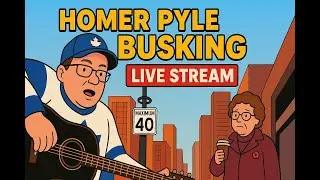 Internet Elvis 'Homer Pyle' Busking Live Stream Nov 8, 2025 #busking on #guitar in #toronto
