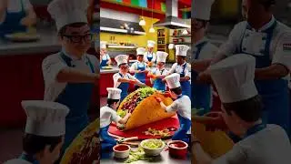 Mini chefs are making tacos #ai #aivideo #miniature
