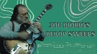 Sweep Picking Through A Bebop Line Like Joe Diorio | Jazz Fusion Guitar Lesson