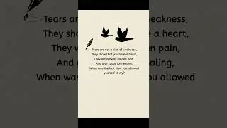 Tears are not a sign of weakness #englishquotes #quotes #shoaibquotes #motivation #shorts #foryou