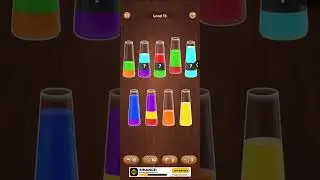 Color Water Sort Wooden Puzzle &ndash; Level 15 | Relaxing Android Gameplay #games #short #gaming  #shorts