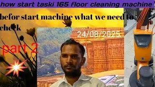 How to use taski 165 floor cleaning machine @pooranmalgarhwal1869 