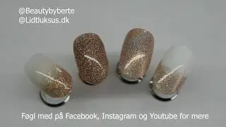 Glitter negle | I sticky layer og gele | Glitter Fade | Nail Tutorial
