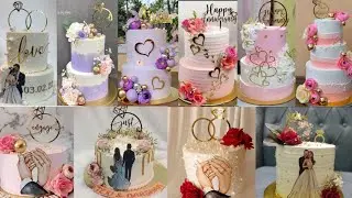 Letest Very Pretty Engagement Cake Design 2025/Anniversary Cake Ideas/Ring Ceremony Cake Ideas