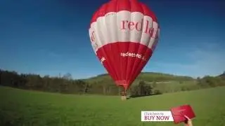 BBC News Footage of a Red Letter Days Hot Air Balloon in Flight