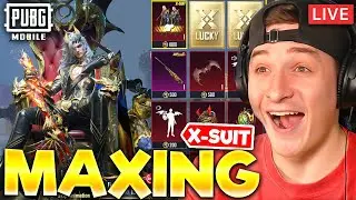 MAXING NEW DRAVION RADIANT X-SUIT LIVE! PUBG MOBILE