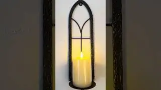 Wall Candle Holder Set of 2 - Gothic window decoration#miganest #home #homedecor #interiordesign