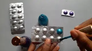 Tablet Cover Craft Ideas | Medicine Wrapper Recycling | Earrings from Tablet cover #diy #craftideas