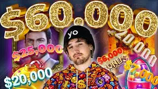 EVERYTHING HIT today $60,000 PROFIT DAY with Tome of Madness, Sweet Bonanza and Mental2 [Highlights]