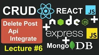 React Node JS Mongo Crud #6 - Delete Post API Integrate in React JS in Hindi #reactjscrud
