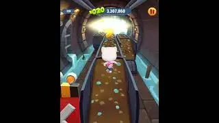 Talking Tom Gold Run Talking Angela Catch The Raccoon in Under Tunnel Funny Race Android Gameplay