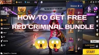 Top Criminal Event free fire | how to get free red criminal bundele |😱😱🔥🔥
