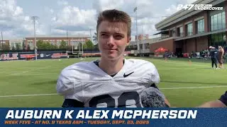 Auburn K Alex McPherson | Texas A&M Week